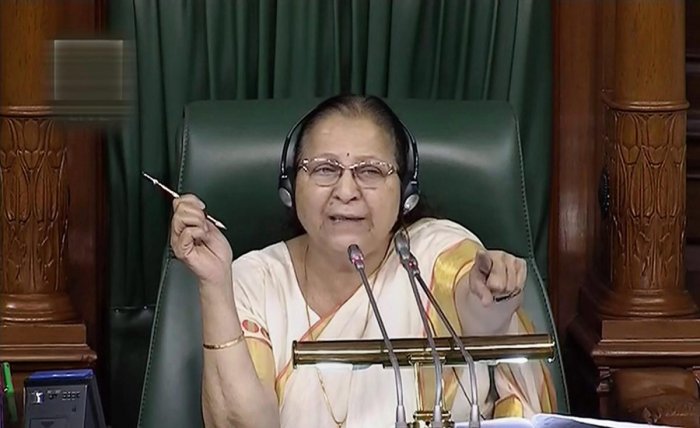 Lok Sabha speaker Sumitra Mahajan