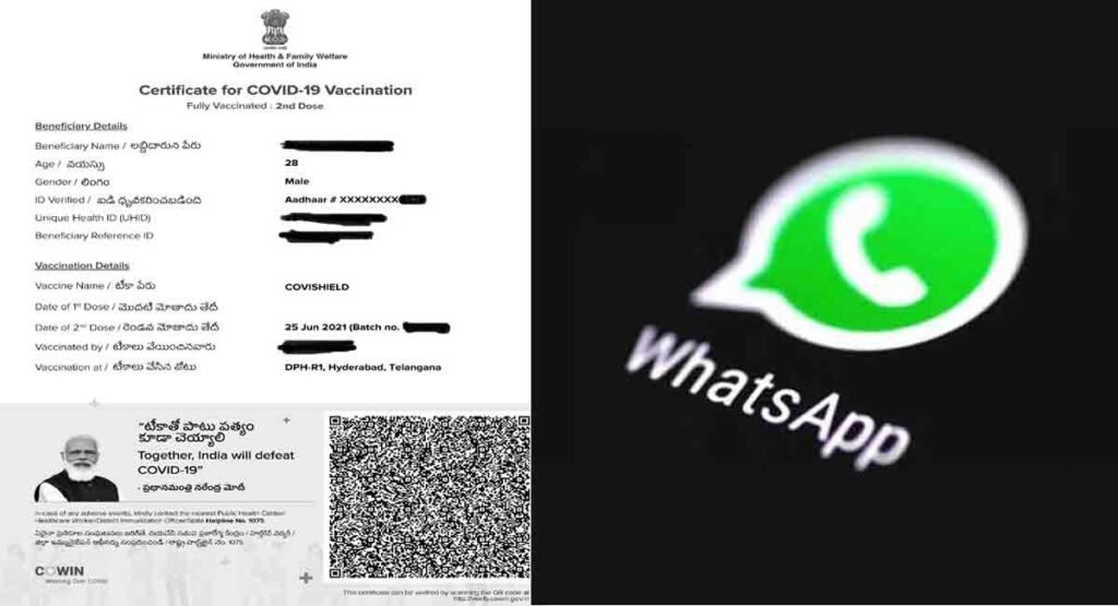 How to Download Vaccine Certificate on WhatsApp in Less than A Minute How to Download Vaccine Certificate on WhatsApp in Less than A Minute